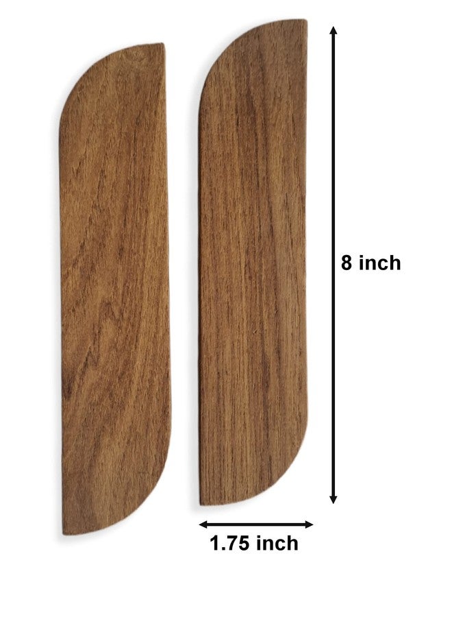 CURIOFACT Teakwood RAW Handles Pair, Wardrobe Handle, Kitchen Cabinet Handle, Drawers Pully, S- Shape, Set of 2 (RAW Unfinished Ready to Polish, 8 INCH) - Image 3